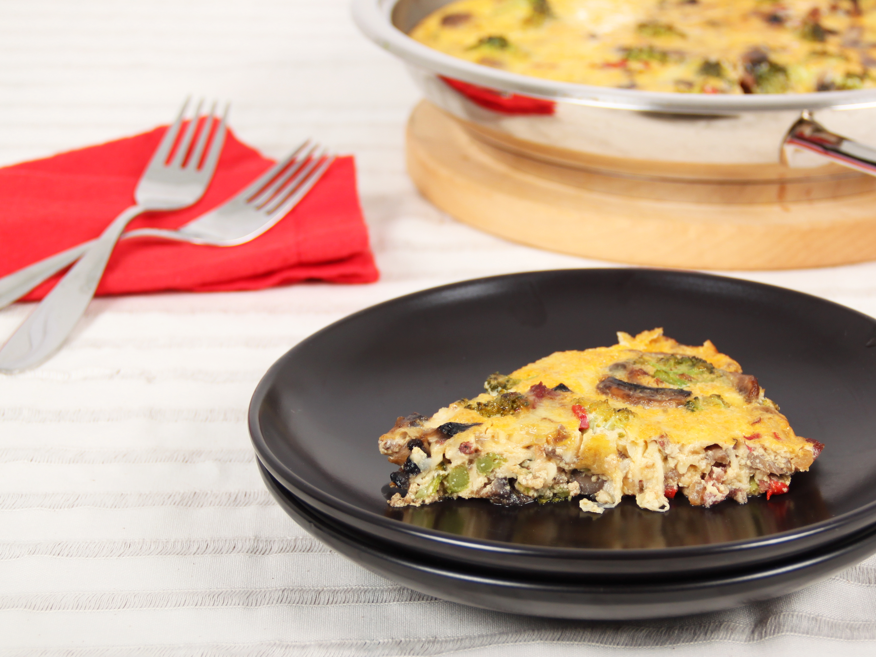 All day frittata prepared in an AMC Chef's Pan